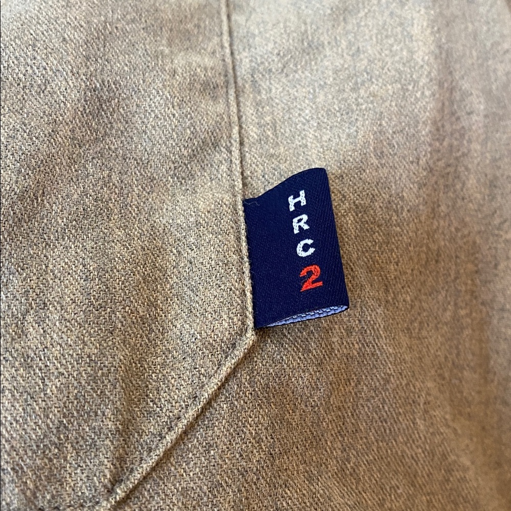 Spentex Flame Resistant Work Shirt FR Button Down Khaki Taupe Long Sleeve L - Picture 7 of 8